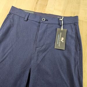 Vineyard Vines Performance Breaker Pant Deep Cobalt Blue Size 14 Straight NWT